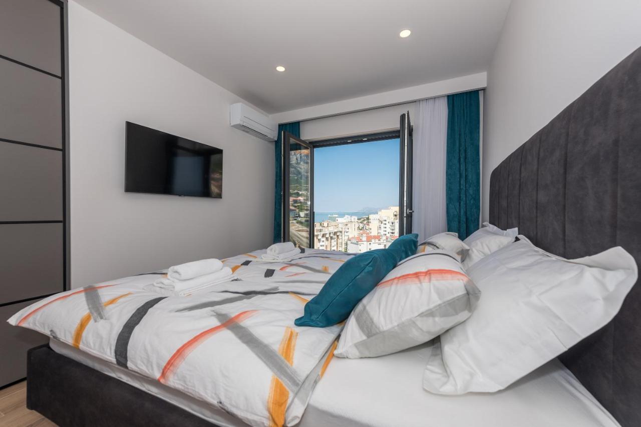 Luxury Adria Sea & City View Apartment Makarska Extérieur photo