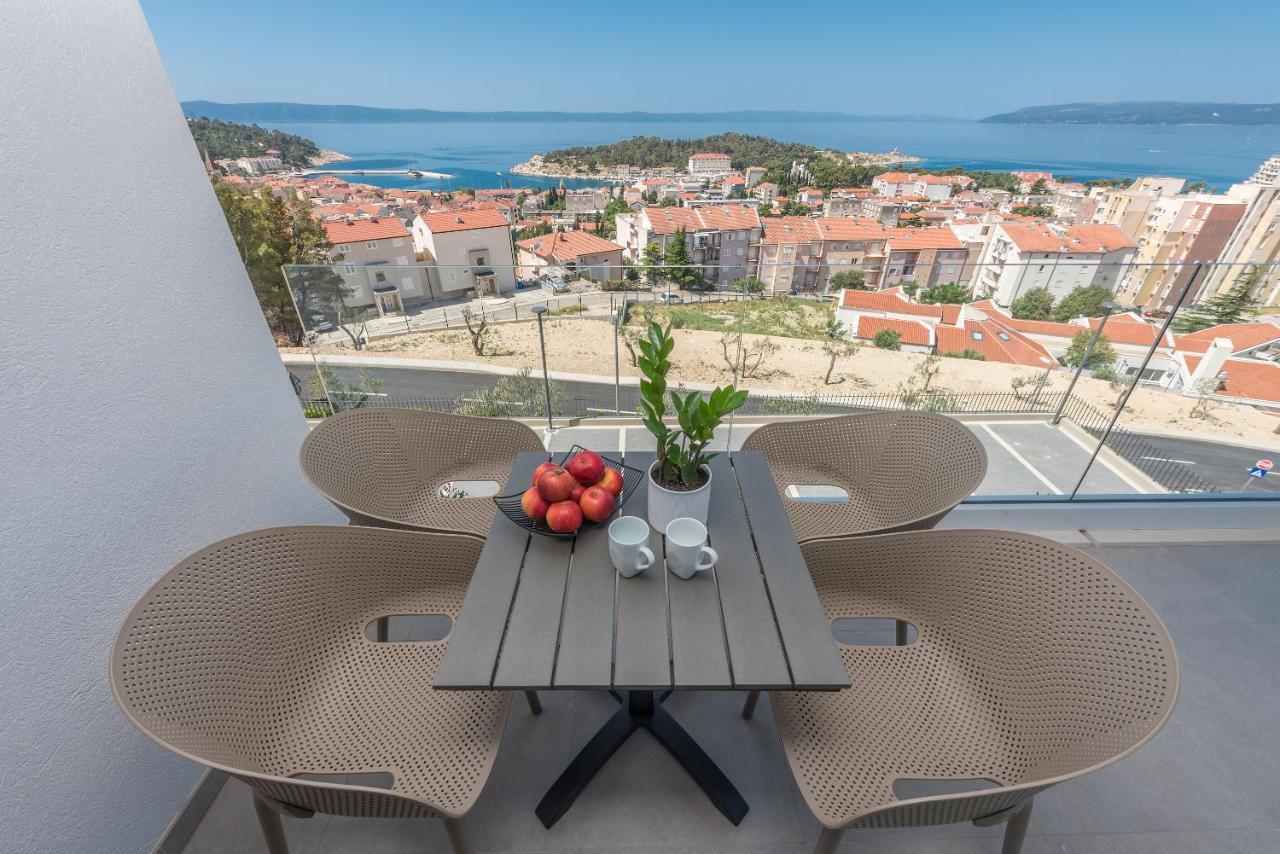 Luxury Adria Sea & City View Apartment Makarska Extérieur photo