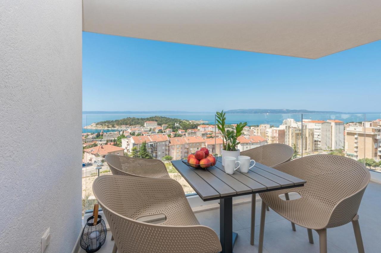 Luxury Adria Sea & City View Apartment Makarska Extérieur photo