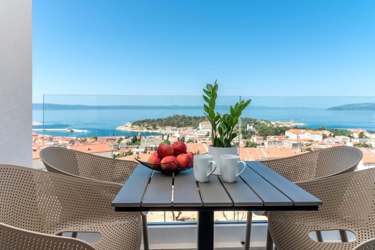 Luxury Adria Sea & City View Apartment Makarska Extérieur photo